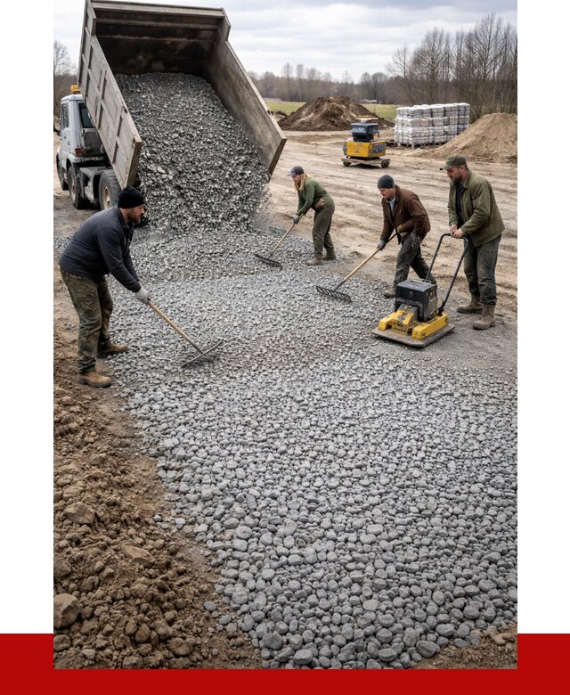 Устройство щебеночной подушки в Зеленодольске от 4658 р. ПРОНЕРУДЗлн